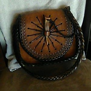 Vintage man made leather purse